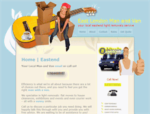 Tablet Screenshot of eastlondonmanandvan.co.uk